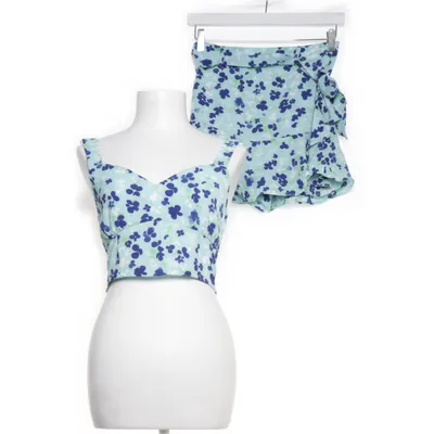 Set (Blauw, Groen) van Amy & Ivy Elastaan, Polyester