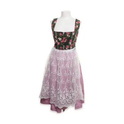 Dirndl (Green, Multicolored) from Deiters Cotton, Polyester