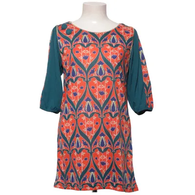 Jurk (Blauw, Oranje, Meerkleurig) van Mina UK Polyester