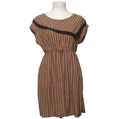 Jurk (Bruin, Groen, Meerkleurig) van Mina UK Elastaan, Polyester