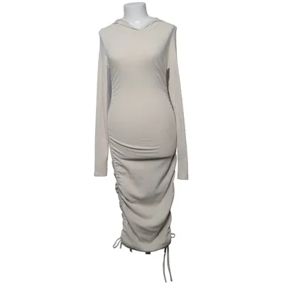 Robe longue (Beige) de Misspap Coton, Élasthane, Polyester