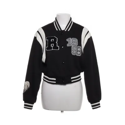 Collegejacka (Svart, Vit) från Bershka Polyester