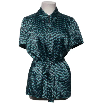 Kortärmad skjorta (Blå, Svart) från Dressbarn Elastan, Polyester