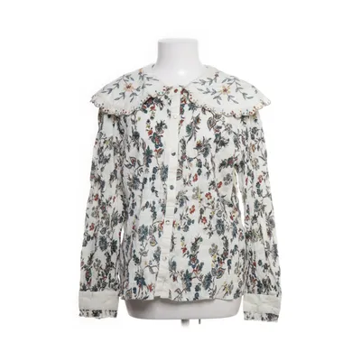 Blus (Vit, Flerfärgad) från Object Bomull, Elastan, Metallfiber