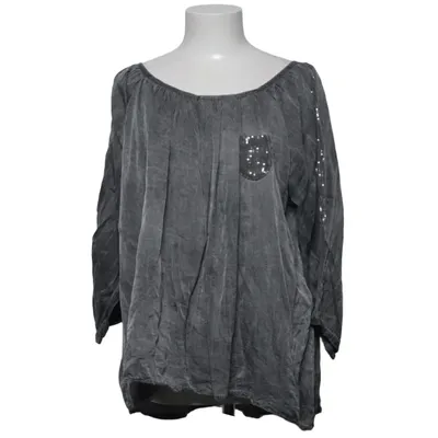 Blouse (Grijs) van Diff Katoen, Zijde