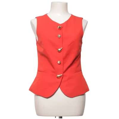Vest (Red) from Reserved Cotton, Linen