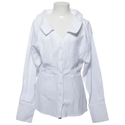 Chemise (Wide Neck LS Shirt) de NA-KD Coton, Polyester