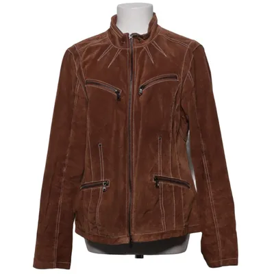 Läderjacka (Brun) från Heine Skinn, Polyester