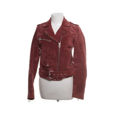 Bikerjacka (Röd) från Review Polyester, Skinn