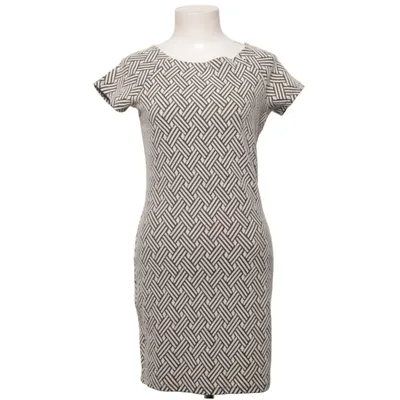 Jurk (Zwart, Wit) van Mango Basics Katoen, Elastaan, Polyester