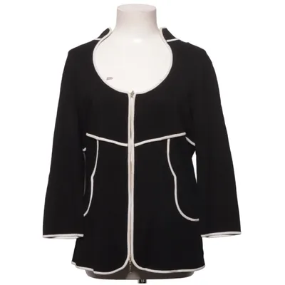 Cardigan (Black, White) from Escada Polyester, Viscose