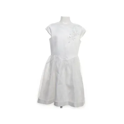 Bloemenmeisjes jurk (Wit) van Name It Polyester