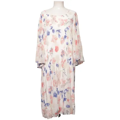 Dress (White, Multicolored) from Zizzi Elastane, Polyester, Viscose