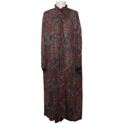 Robe (Marron, Multicolore) de Rodier Paris Acétate, Polyamide