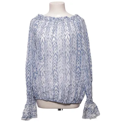 Blouse (Blue, White) from Hunkydory Cotton