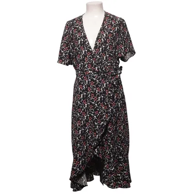 Robe portefeuille (Noir, Multicolore) de Three Sixty Five Polyester