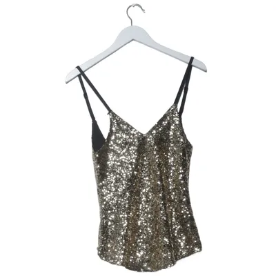Tank Top (Gold, Black) from Club London Polyester