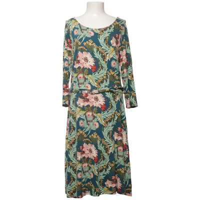 Jurk (Blauw, Meerkleurig) van King Louie Elastaan, Viscose