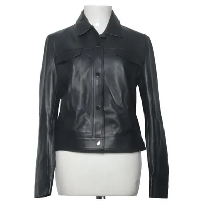 Leather jacket (Black) from Massimo Dutti Leather