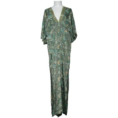 Maxi jurk (Groen, Meerkleurig) van Lara Ethnics Polyester