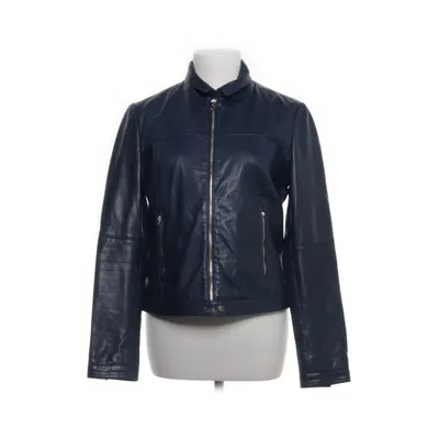 Veste en cuir (Bleu) de Massimo Dutti Cuir