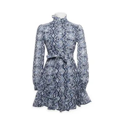 Shirt dress (Blue, Multicolored) from Sézane Cotton, Viscose, Recycled polyester