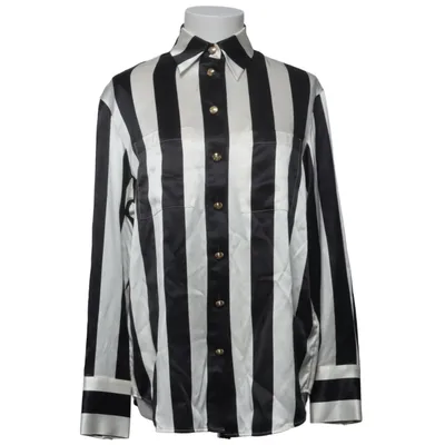 Blouse (Noir, Blanc) de Balmain x H&M Soie