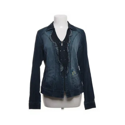 Denim jacket (Blue) from Crisca Cotton, Viscose