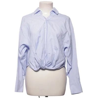 Skjorte (C-Bleu/Poplin Drape Blouse) fra Costes Bomuld, Polyester