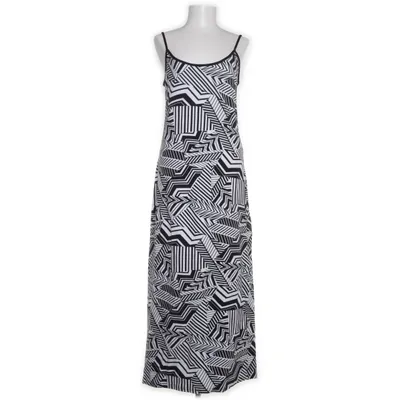 Maxi dress (Black, White) from Broadway NYC Fashion Cotton, Elastane