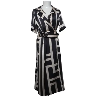 Jurk (Zwart, Beige) van Gusto