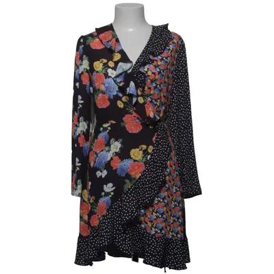 Wrap dress (Black, Multicolored) from Elsa Polyester