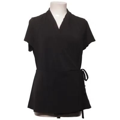 Slå-om top (Sort) fra Halston Elastan, Polyester