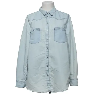 Jeansskjorta (Blå) från Index Bomull, Polyester