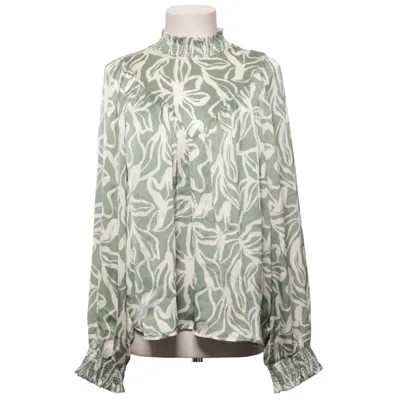 Blouse (Green, White) from ADPT Polyester