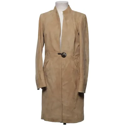 Läderkappa (Beige) från Scapa Mocka