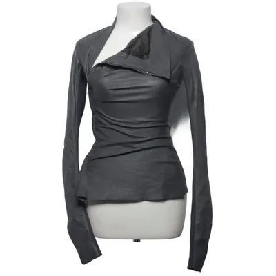 Bikerjack (Grijs) van Rick Owens Alpacawol, Katoen, Polyamide, Viscose