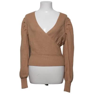 Trui (Joann Van Den Herik Puff Sleeve Overlap Sweater) van Statement by NA-KD Influencers Elastaan, Polyamide, Polyester, Viscose