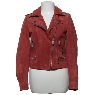 Bikerjakke (Rød) fra Vero Moda Læder, Polyester