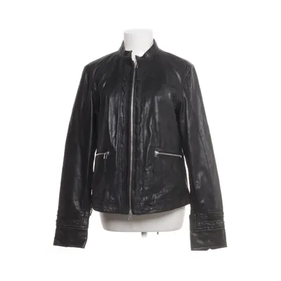 Leather jacket (Black) from SixtyDays Cotton, Polyester, Leather