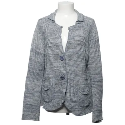 Cardigan (Bleu, Blanc) de Paon Coton
