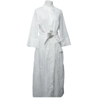 Shirt dress (White) from Zara Cotton
