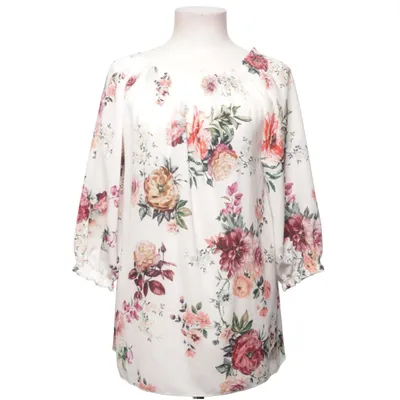 Blouse (White, Multicolored) from Audrey Polyester