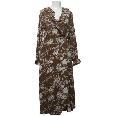 Jurk (Bruin, Wit) van My Star Polyester