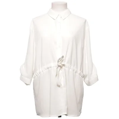 Blouse portefeuille (Blanc) de Mazing Polyester