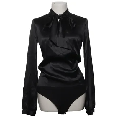 Body (Schwarz) von Donna by Hallhuber Baumwolle, Elasthan, Seide