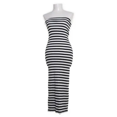Maxi dress (White, Multicolored) from Divided by H&M Cotton, Elastane