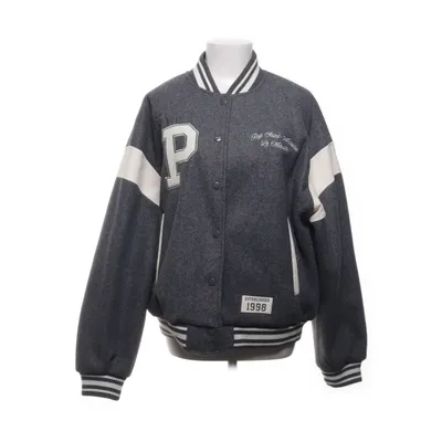 Collegejacka (Grå, Vit) från Bershka Polyester