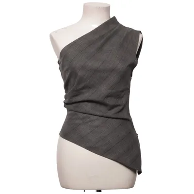 Top (Grijs) van Mango Elastaan, Polyester, Viscose