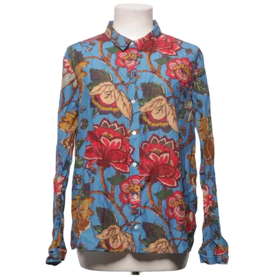Chemise (Bleu, Multicolore) de Sézane Coton, Soie